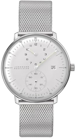 JUNGHANS max Bill Herrenuhr Regulator mit Milanaiseband 27/4492.46 | Edelstahl