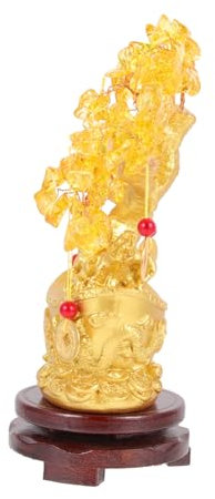 ABOOFAN Geldbaum Glücksbaum Schmuck Tischdeko Glücksbaum-Ornament Geldbaum Deko Schreibtisch-Ornament Glücksbaum-Dekoration Dekorativer