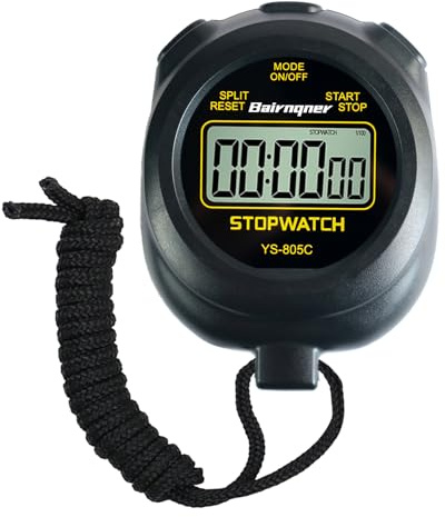 Stopwatch Timer with Countdown, Black