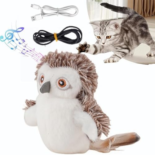 DAILINK Giochi per Gatti, Interactive Chirping Bird Cat Toy, Flapping Gioco Gatti, Uccellino per Gatto Che Si Muove, Flying Bird Cat Toy, Gioco Gatto Uccellino Che Vola, Giochi Interattivi Per Gatt