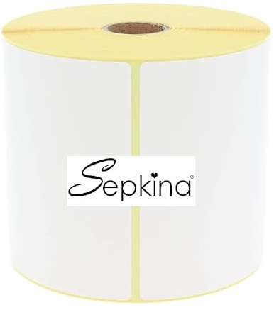 Zebra kompatible 475 Thermo Etiketten 101,6 x 152,4 mm Versandetiketten auf 1 Rolle DHL DPD Fedex GLS Hermes UPS Weiss (101,6 x 152,4 mm)