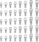 40 Pcs SC Cable Lugs Set, Tinned Copper Battery SC Ring Terminal Connectors, Battery Cable Ends Lugs, Electrical Tubular Terminals Connectors Crimp Lugs Wire Connectors for Auto Cars Boats
