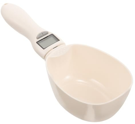 KOCKSHION Cuillère à Balance Numérique Haute Précision pour Nourriture de Chien et Chat en Plastique Facile à Transporter