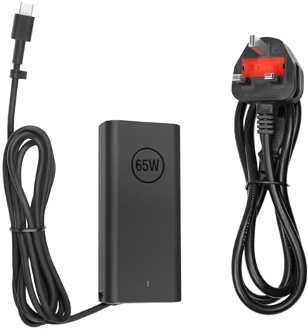 65W USB Type-C Charger for Dell Latitude 5350 9450 7450 7350 5450 7650 7640 7455 7450 7350 5550 5455 3540 5520 5420 Dell Inspiron 5440 XPS 13 Power Supply DA65NM190 LA65NM190