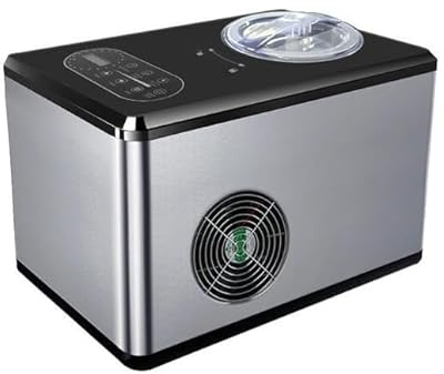 Compressor Ice Cream Maker with LCD Display, Automatic Home Ice Cream Maker, Refrigerating Machine for Kids and Family, 1.5L Capacity