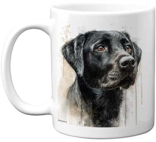 Stuff4 Dog Lover, Black Labrador Retriever Mug | Novelty Gifts for Friend Family from Relative Friend, Dog Owner Birthday Presents, Fun Bday Presents