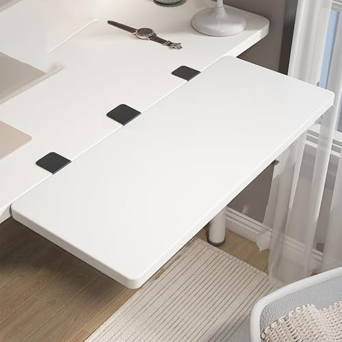 Tavolo da lavoro pieghevole regolabile con staffa in metallo – versatile scrivania retrattile allungabile per ufficio o sala da pranzo – facile da installare, salvaspazio, soluzione portatile e