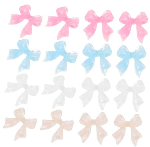 LOORGVEL 200 Piezas Joyas de Lazo para Uñas Decoraciones para Uñas Adornos Navideños Incluye Pequeñas y Bonitas para Manicura