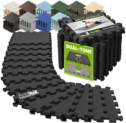Tapis de Protection de Sol Set AntiSlipX - Tapis de Sport Antidérapant