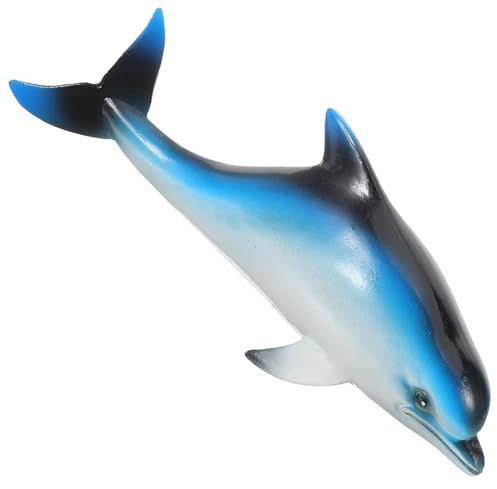 WHAMVOX Realistische Kunststoff Delfin Skulptur Große Meerestier Dekofigur Wetterfeste Gartendeko für Innen und Außen Lebensechte Landschaftsfisch Dekoration