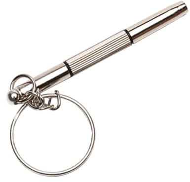 DOITOOL Tournevis Précision Outil De Réparation Miniature Porte-clés Argent pour Montre Lunettes