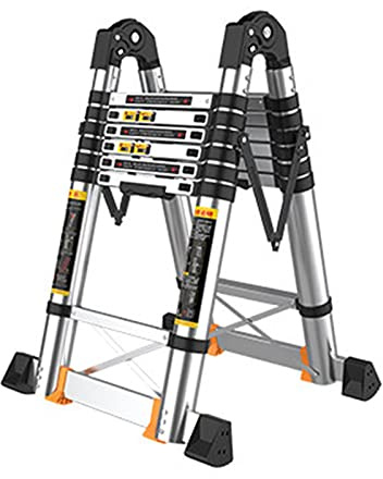 GHBSDNEPP Telesladders 10.820.5Ft / 3.36.52M, Portable Alumimax Load 150Kg/330Lb, Adjustable Steps, Loft Extension Ladder DIY Multi Purpose/1.7+1.7M