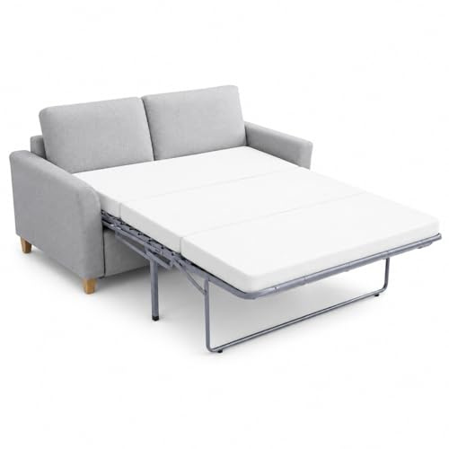 ZIKEBTUY Materasso per divano letto, materasso pieghevole, materasso in memory foam, materasso pieghevole con rivestimento sfoderabile (180 x 150 x 8 cm)