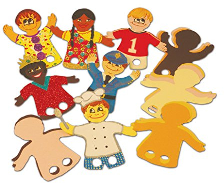 Springboard 10364 Menschen-Fingerpuppen für Bastelaktivitäten, 50 Stück