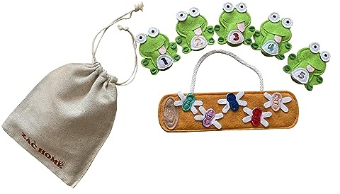 5 Little Speckled Frogs Nursery Rhyme Finger Puppet