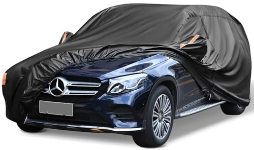 Premium Waterproof Car Cover for SUV (181-191/460-485cm) - All Weather Protection Against Rain, Snow, UV, Dust, Hail - Indoor/Outdoor Use With Cotton