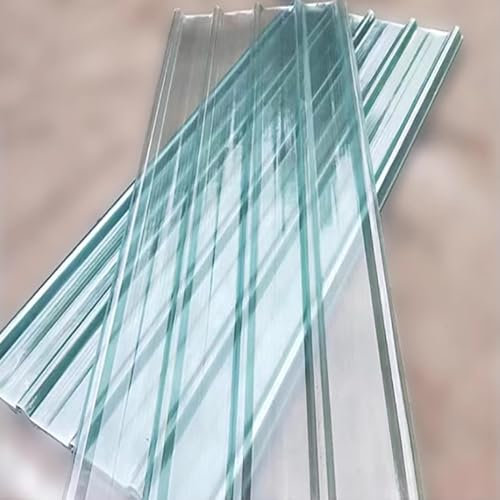 Klare Dachplatten,Wandverkleidung Dachblech,Dachziegel,Wärmeisolierendes Werkzeug Carport-Gewächshaus-Schuppendachplatte,2mm-Glasfaser-Tageslichtplatten,Wellplatte (0.9x1.9m/35x75in,15 PCS)
