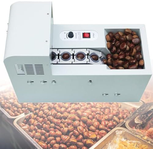 MIAOMI Macchina Automatica per sgusciare Le Castagne, utensile per Intaglio delle Castagne Commerciale ad Alta efficienza, schiaccianoci Elettrico Facile da Usare(A)