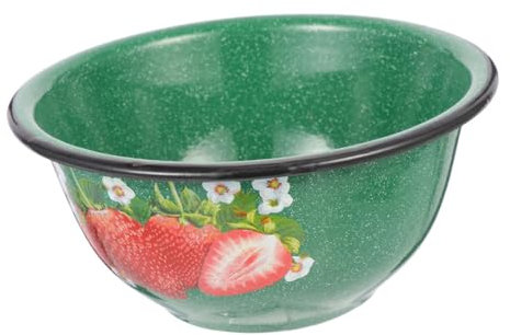 Ciieeo Vintage Enamel Bowl for Serving Functional Kitchen Enamelware Salad Bowl and Versatile Enamelware for Daily Meals