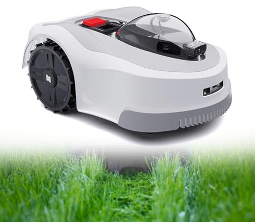 Tondeuse à gazon robot sans fil limite 1,5 acre / 6000 m², avec contrôle intelligent par application, RTK, planification de chemin, hauteur de coupe flottante adaptative jusqu'à 10,2 cm, pour moyennes