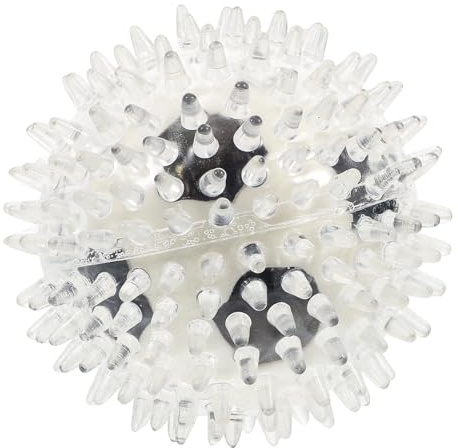 TOYANDONA Pelota Masticable para Perros y Gatos Resistente de Goma Negra, Juguete Interactivo para Morder y Limpiar Dientes en Casa