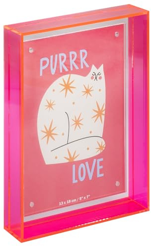 walther design Bilderrahmen 13x18 cm, rosa Portraitrahmen Neon Summertime TC318R