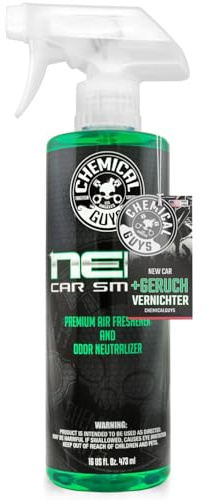 CHEMICAL GUYS New Car AIR10116 - Langanhaltender Auto Lufterfrischer & Geruchsneutralisierer, Autoparfüm, entfernt dauerhaft unangenehme Gerüche wie Rauch & Tiergerüche 473ml