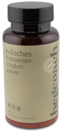 hCGC - Indische Flohsamenschalen - Fein gemahlenes Flohsamen Pulver zur Unterstützung der Verdauung - Ballaststoffreich für Darmgesundheit - Vegan, Glutenfrei & Prebiotisch - 21 Tage Stoffwechselkur
