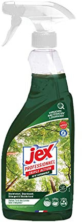 JEX Professionnel - Nettoie, dégraisse, désinfecte et parfume - Détruit les odeurs - Prêt a l'emploi - Contact alimentaire - Parfum Forêt des Landes - 750ML - Fabrication française