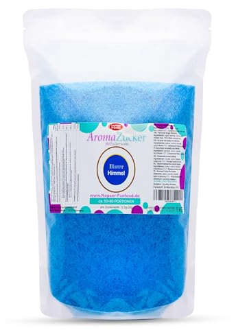 1 KG de azúcar de colores azúcar aromatizada para algodón de azúcar de colores | Sabor a Arándano Chicle