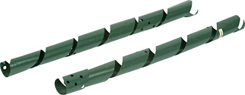 Meister Tree protection spiral – 2 pieces – 60 cm height – against wild bites and damage to tree barks – with ventilation holes – green/trunk guard/bark protection/tree cuff / 9968750