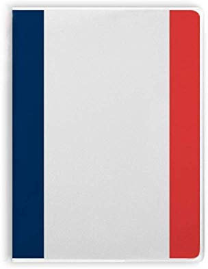 Diario de cubierta suave de la bandera nacional de Francia Europa País cuaderno de goma