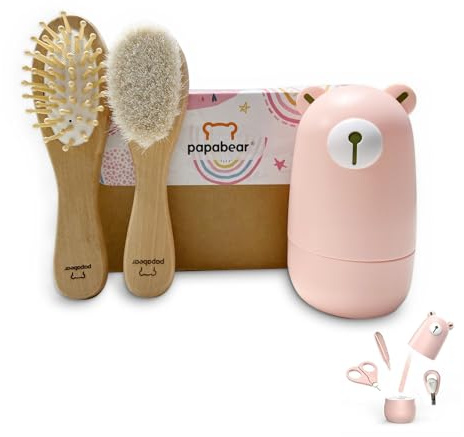 Baby nagelklipparset med gulligt fodral, spädbarn fingernagel och tånagel filkit för nyfödd manikyr och pedikyr, ny mamma groominggåva