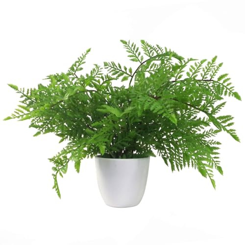 Leaf Planta Artificial Realista de Helecho, 30 cm