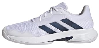 Adidas Herren CourtJam Control Tennis Shoes, Cloud White/Team Navy/Cloud White, 45 1/3 EU