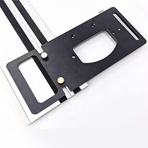 Abrazadera de guía eléctrica para sierra circular CEIEVER 260 x 88 mm, compatible con sierras de rieles Makitas o Festool, para máquinas de grabado (360 x 150 x 10 mm)