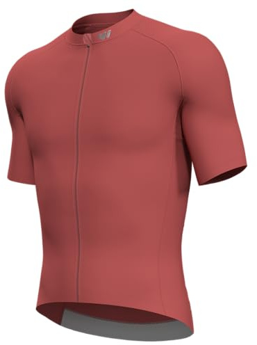Lo.gas Maglie da Ciclismo Uomo Maglia da Mountain Bike con Tasca Traspirante Tech Stretch Zipper Quick Dry