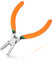 LEONTOOL Long Reach End Cutting Pliers with 90 Degree Angled Long Flat Nose, Transverse End Cutter Fine Finishing CRV Steel Thin Blade Electronics Engineer Tool for Hard to Reach Places, 5-Inch