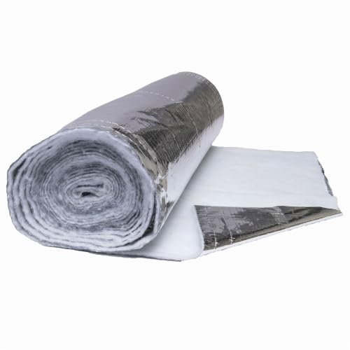 WERKA PRO Isolation 2 Couches Porte de Garage Thermique 7,6 x 0,76 m 4 mm | Polyester, isolant, robuste, durable, léger, usage garage, surface 5,70 m², épaisseur 4 mm, isolation thermique efficace