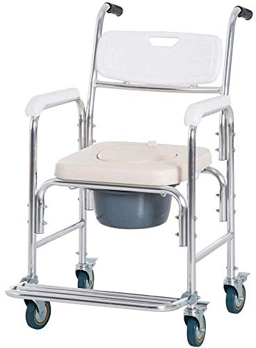 Rollatoren, Gehhilfen für Senioren, Gehgestell, Duschhocker, Rollstuhl, Rollator, Toilettenstuhl, behindertengerecht, mobiler Duschsitz, Badezimmer, Badehocker, multifunktionale Dusche für s