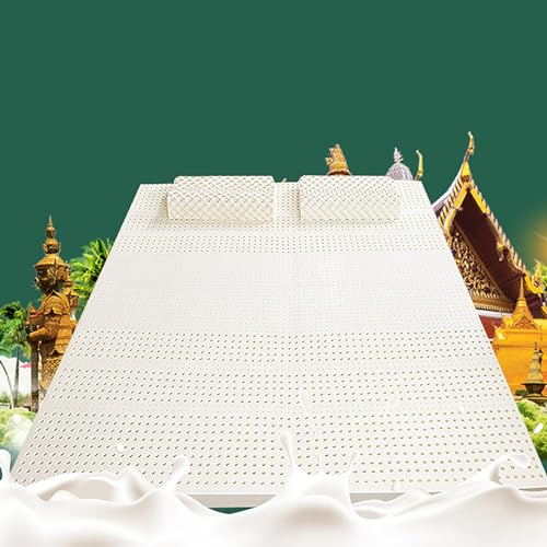 NaKeah Mattress Full Size, Natural Latex Mattress, Foldable Memory Foam Mattress, Breathable Comfortable Mattress, Ergonomic 7-Zone Mattress,7.5cm,100x190cm