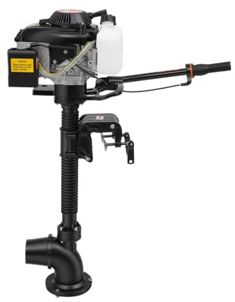 TESUGN utombordsmotor 4 hk 4-takts 55 cc, fyrtakts utombordsmotorer bensinmotor luftkylsystem båtmotor fiskebåtmotor, kraftfull utombordsmotor CDI system