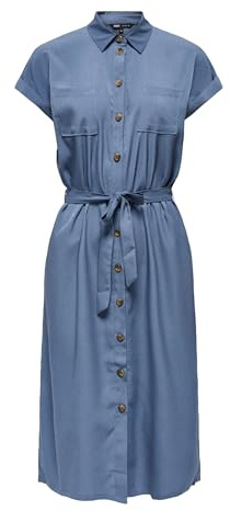 ONLY Female Hemdblusenkleid ONLHANNOVER Langes Kleid