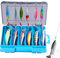 Jerkbait, Bass-Angelköder – 12 x 3D Köder schwimmend | Angelzubehör aus Süßwasser, Wobbler mit Box, Bass Crankbaits für Bass, kleine Maul