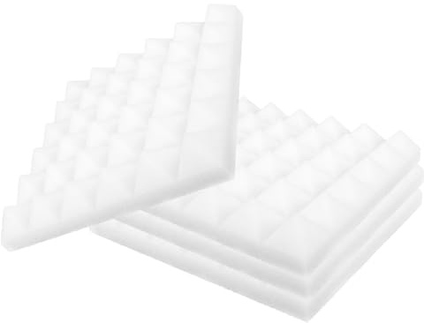 ERINGOGO 4 Stück Schallschutzpolster 30x30x5cm Selbstklebend Akustikschaumstoff Schalldämmplatten Schallabsorbierende Wandplatten Für Tonstudio Büro Und Heim