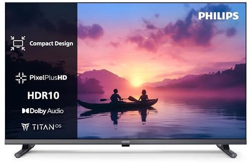 Philips 32PFS6000 HD LED Smart TV - Pantalla de 32 Pulgadas con Pixel Plus, Plataforma Titan OS y Sonido Dolby Digital - Funciona con Alexa y con el Asistente de Voz de Google
