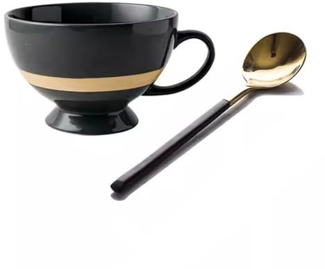 SXPXP Tazze da caffè Tazza da caffè, Tazza da Colazione in Ceramica di Grande capacità da 19 Once con Manico, Adatta for Latte, Cappuccino, Cacao e bustine di tè.(Gray 3)
