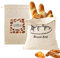 Bolsas de pan de lino, 2 bolsas de pan de algodón, 30 x 45 cm, para mantener frescas con cordón para panadería, hogar, buenas para panecillos, baguettes, aptas para cocina, pícnic