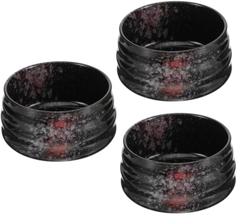 CLISPEED 3 Pezzi Ciotola per Matcha con Design Adatta per Cerimonie Del Tè e Uso Leggera e Portatile e Ufficio