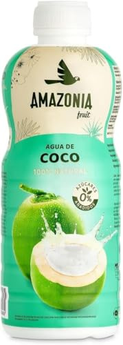 Tesoro Natural Agua de Coco 100% Pura – Pack 12 Botellas 1L, Bebida Hidratante Tropical, Sin Azúcar Añadido, Fuente de Electrolitos, Refresco Saludable